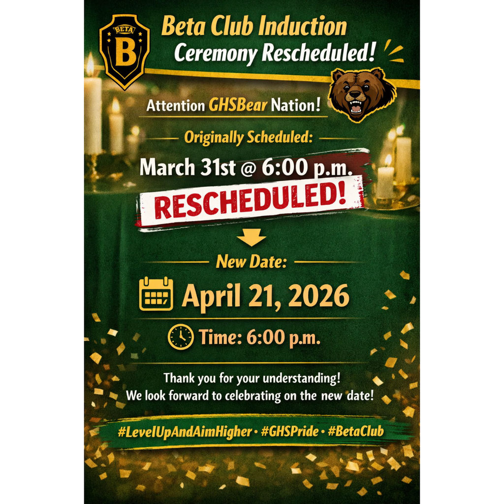 GHS Beta Club Induction Information