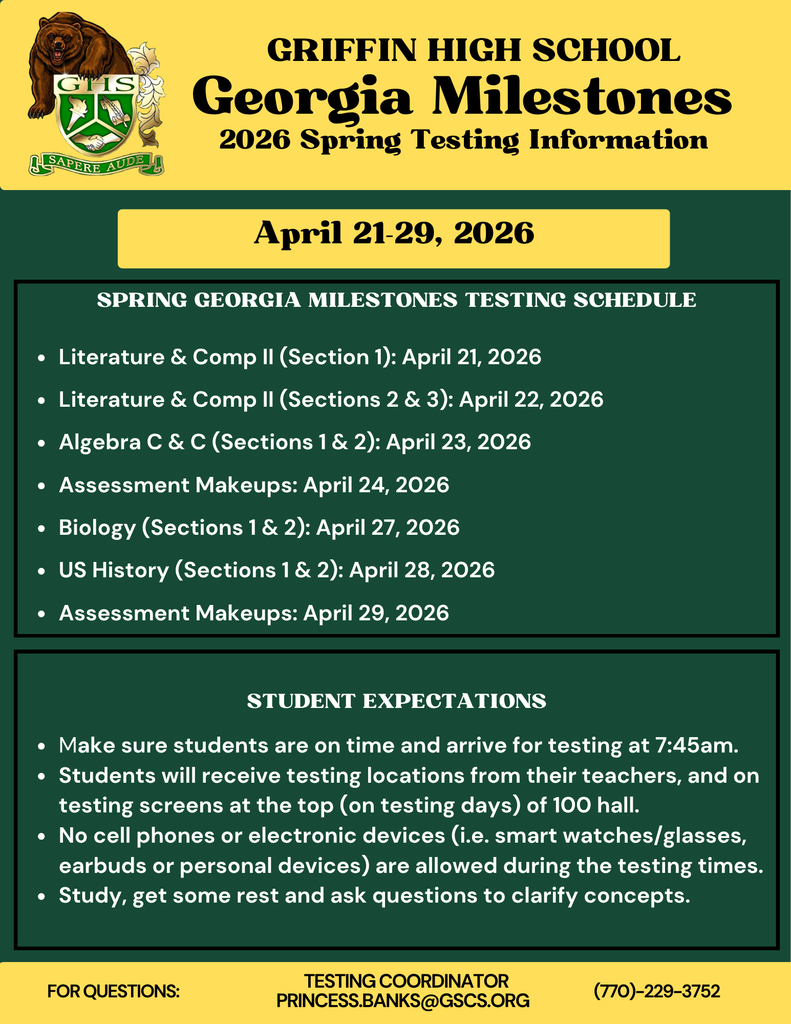 Flyer announcing GA Milestones testing
