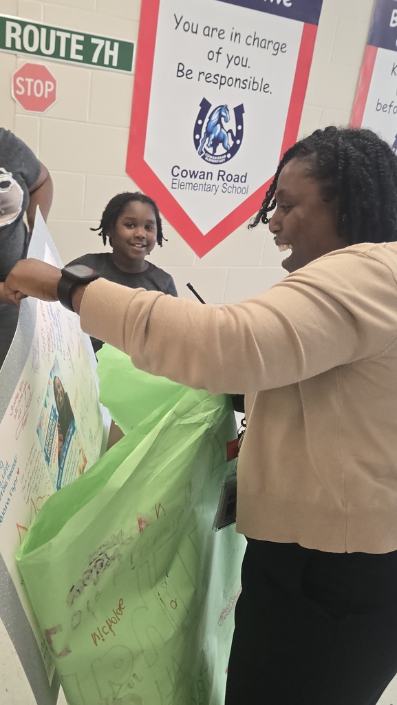 Lady with banner and 
