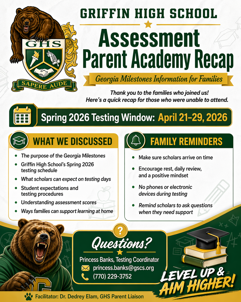 Assessment Parent Academy Recap Information