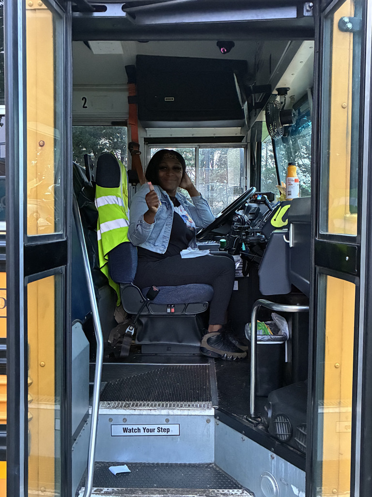bus driver waving