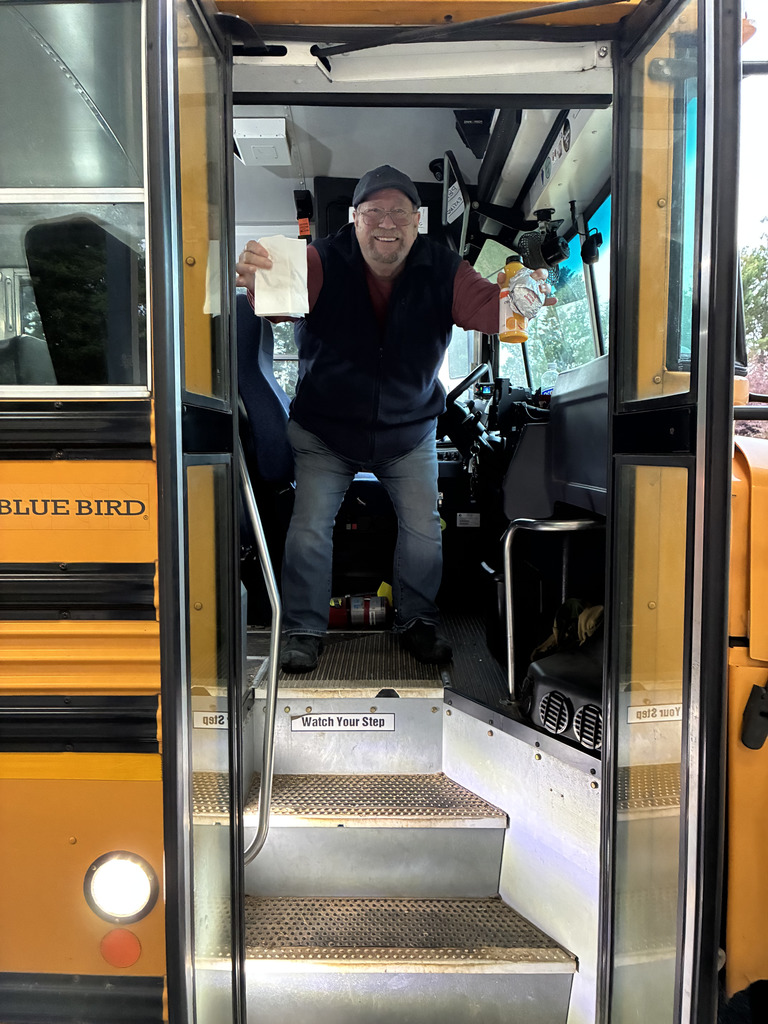 bus driver waving