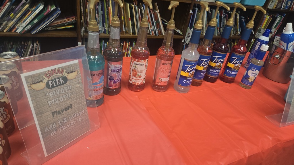 set up for Soda Buffet