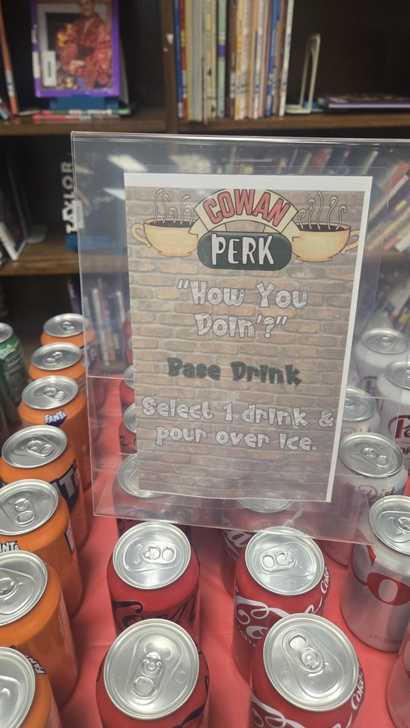 set up for Soda Buffet