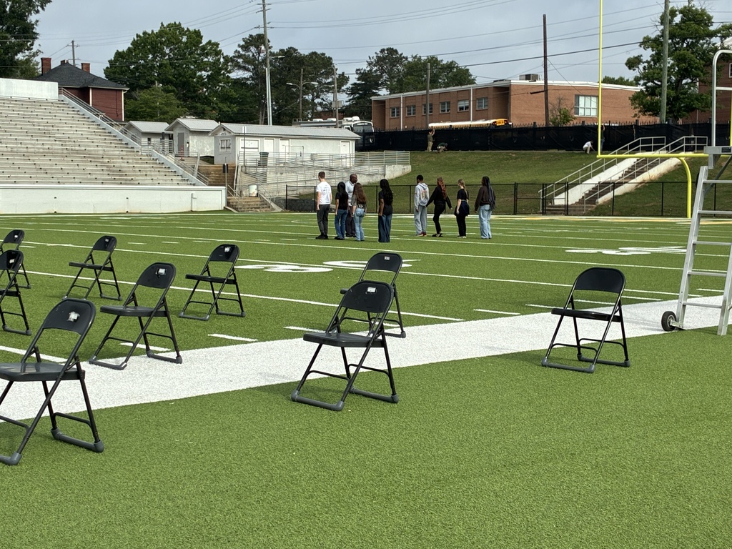 students on field