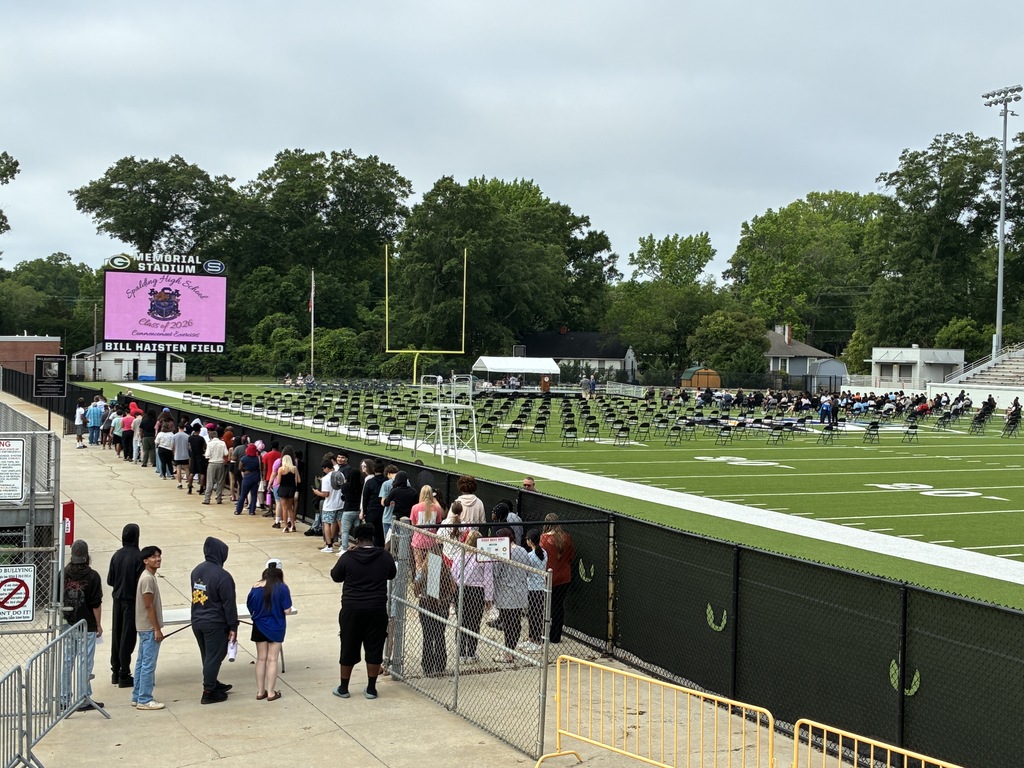 students on field