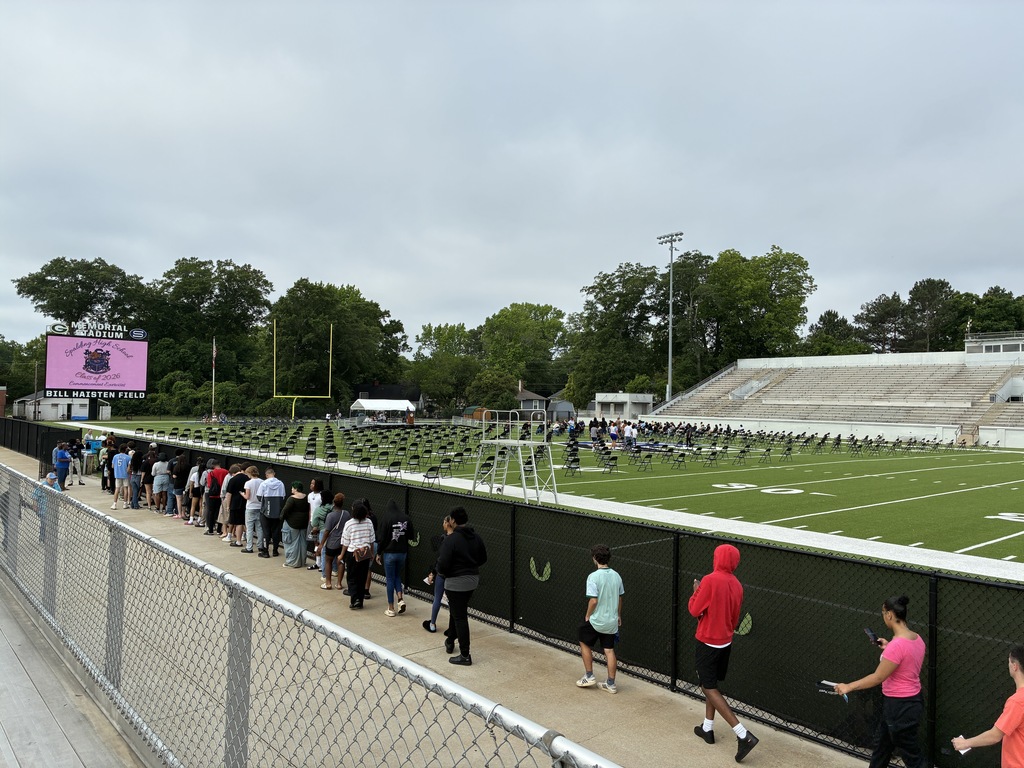 students on field