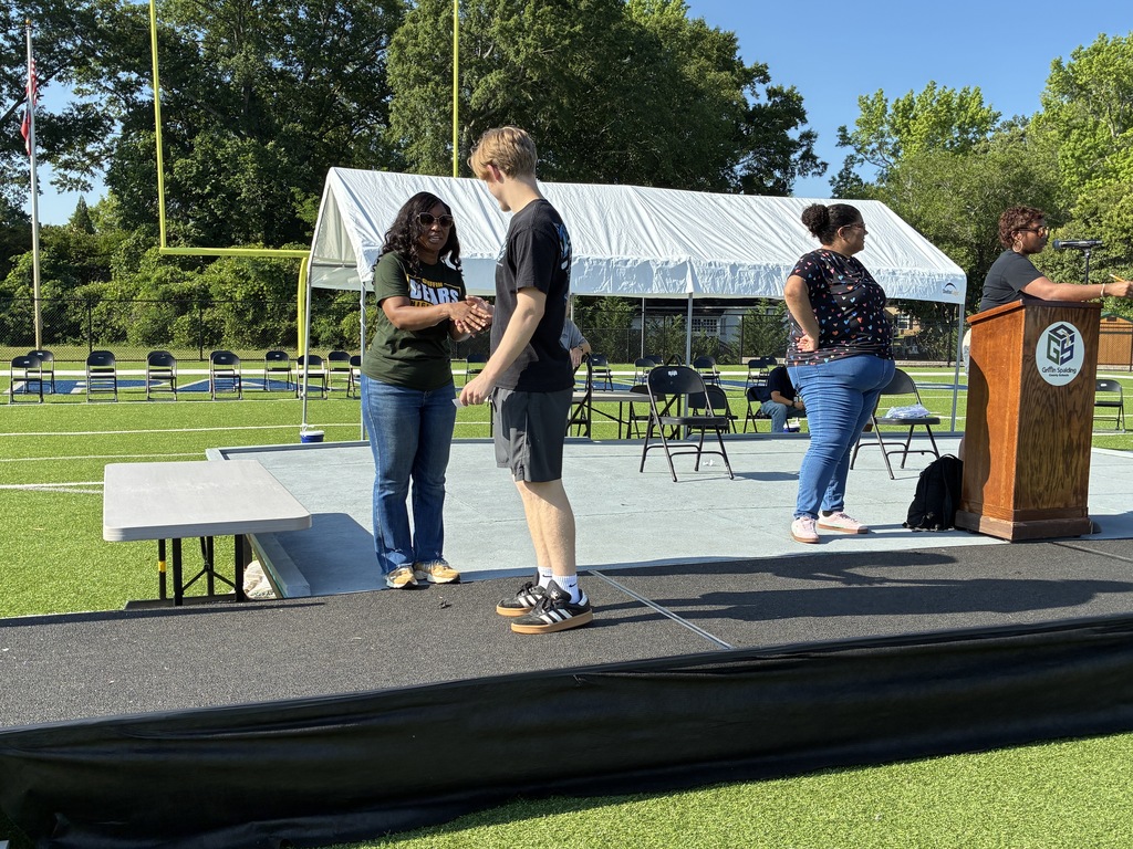 students on field