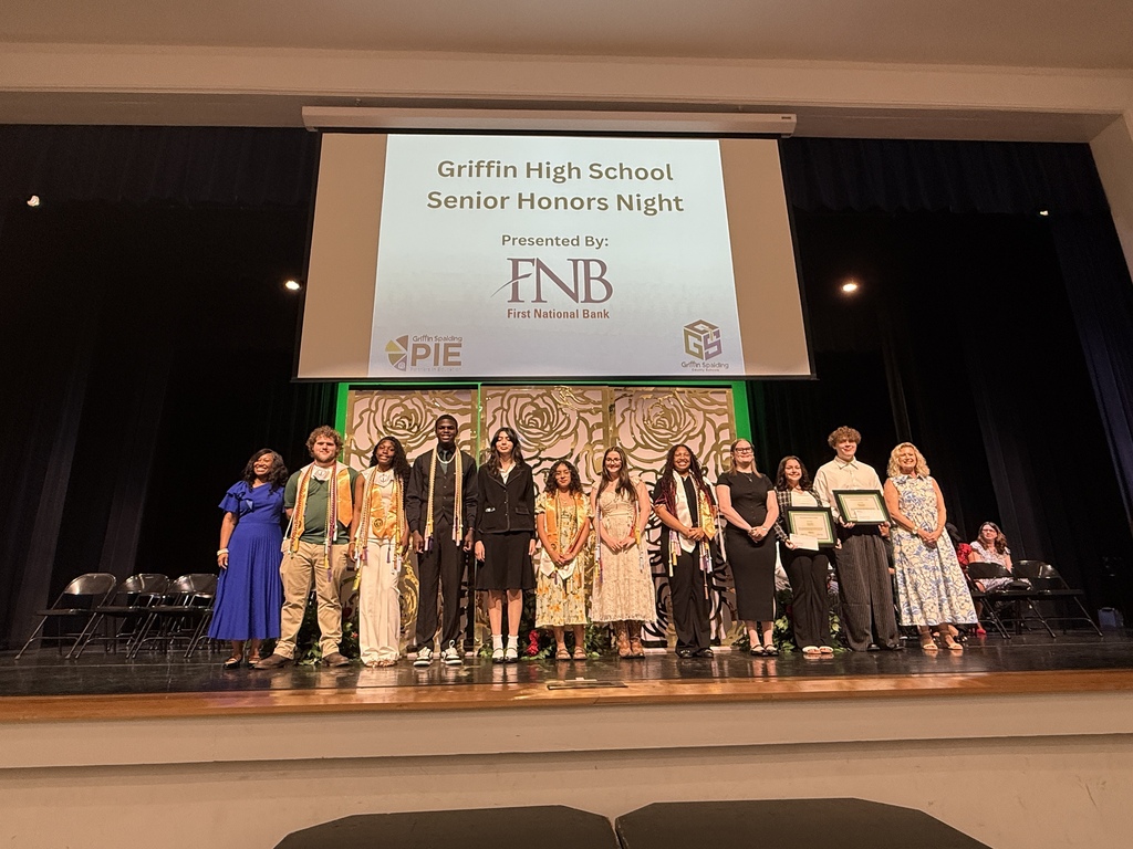 students on stage