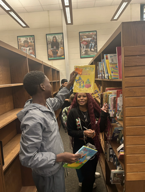 Students choose books