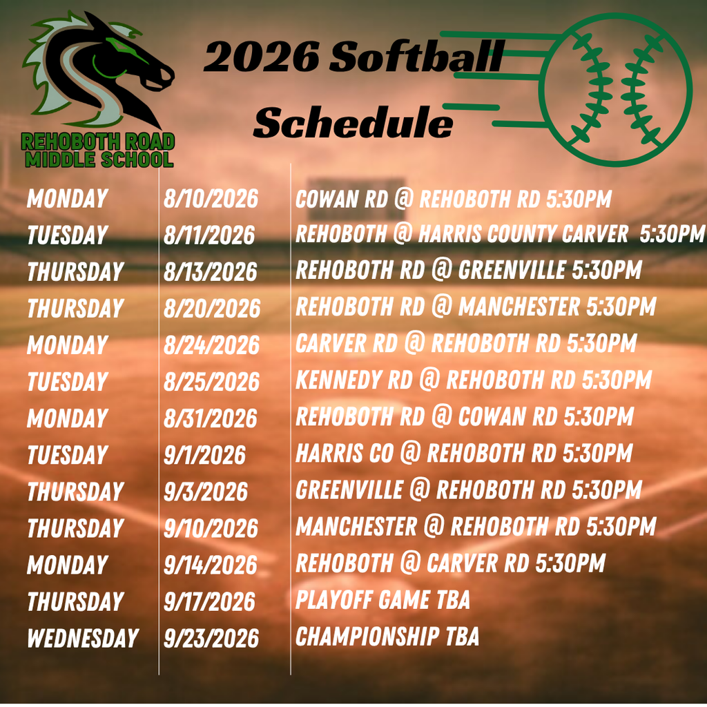 softball schedule