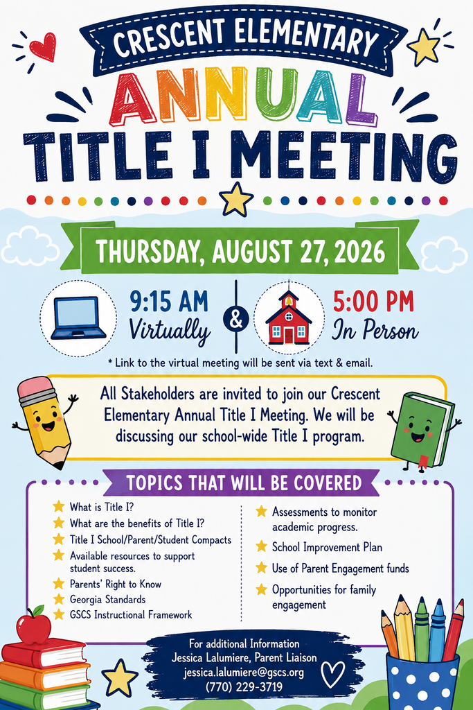 Title I Meeting Flyer