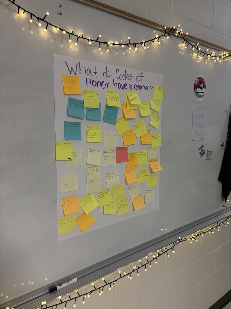 A poster with the question: What do codes of honor have in common?