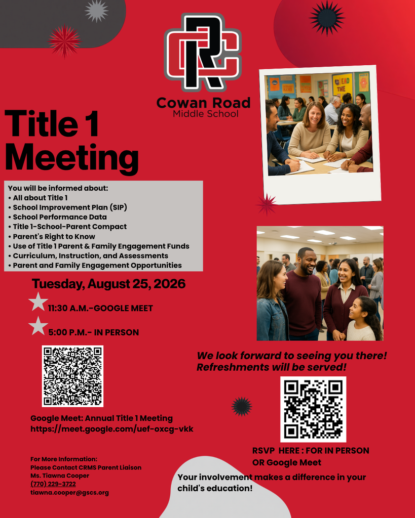 CRMS Annual Title 1 Meeting