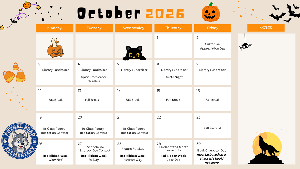 October's Calendar!