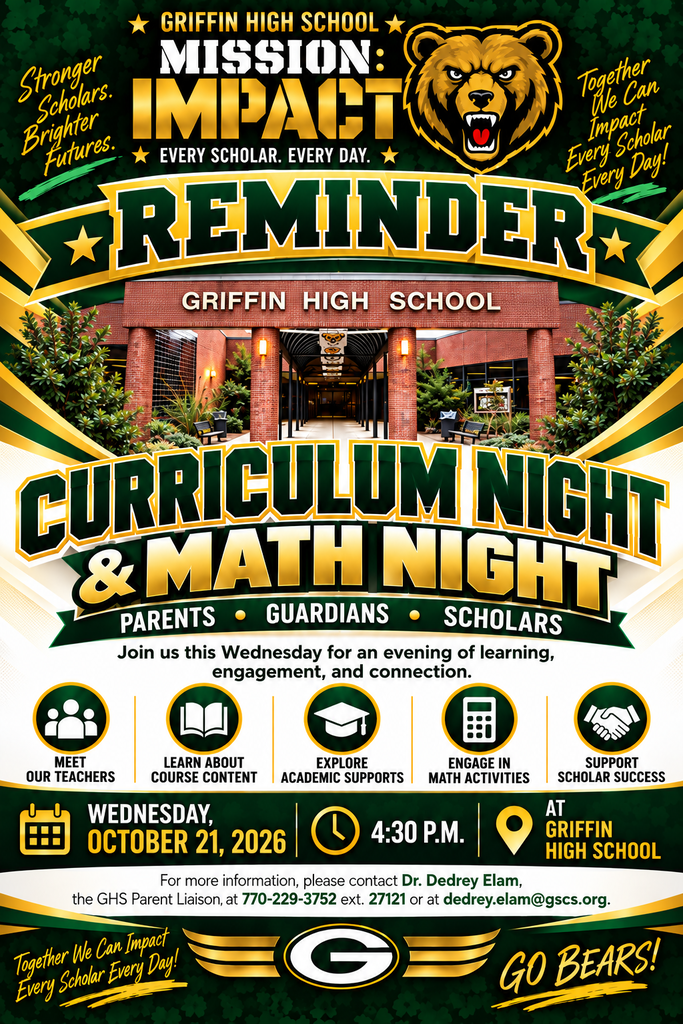 GHS Curriculum Night Reminder Flyer
