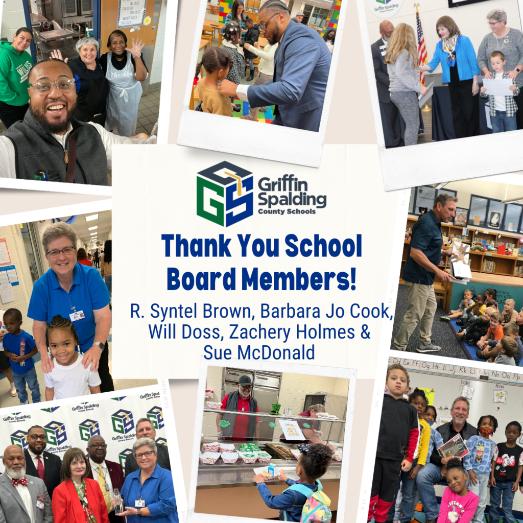 school board members with students