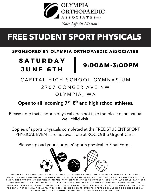 2026 physicals flyers CHS