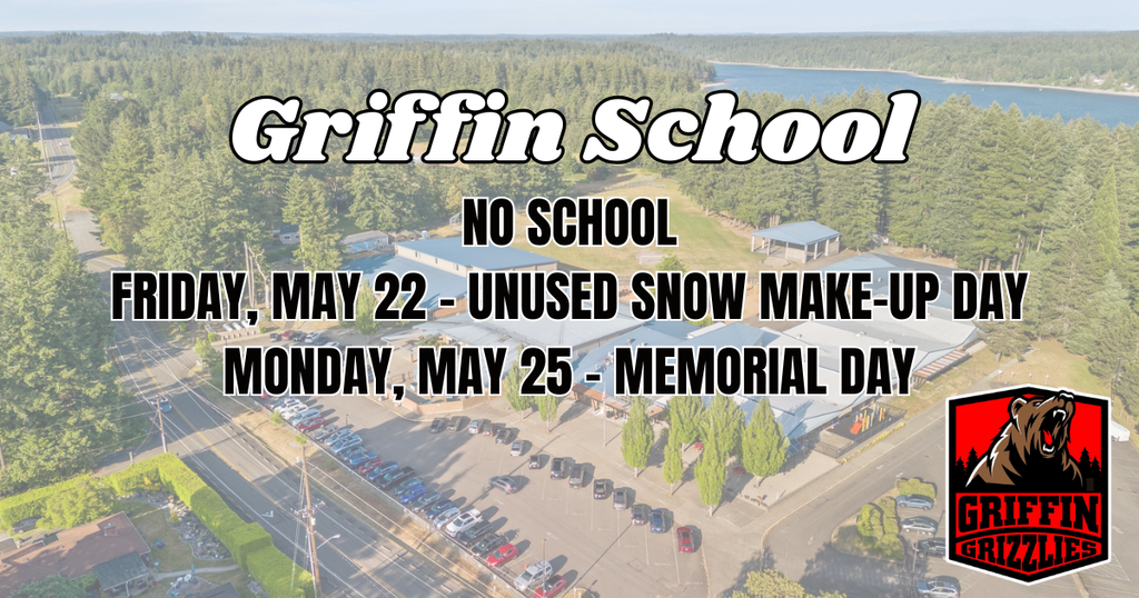 No School May 22 & 25
