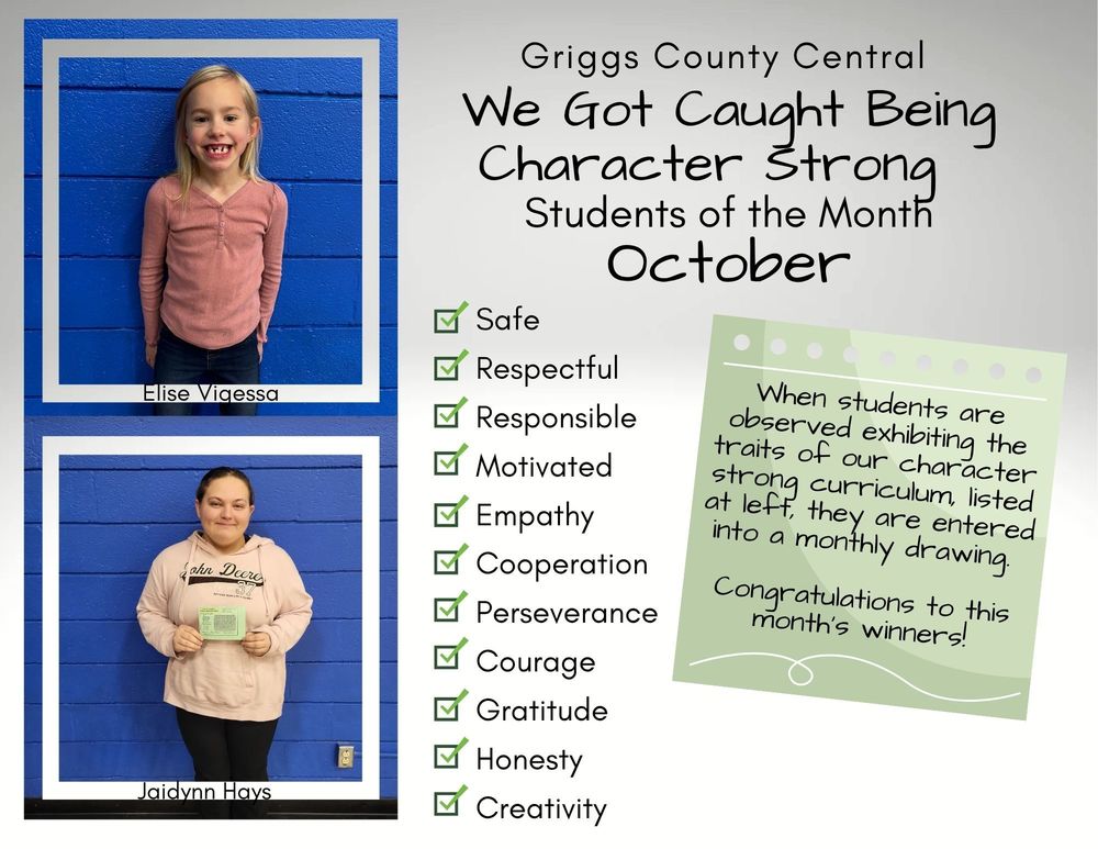 October Character Strong