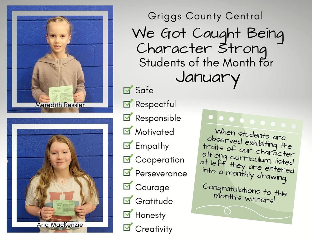 January Character Strong Meredith Ressler & Aria MacKenzie