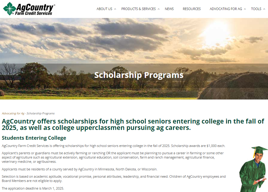 AgCountry Scholarships