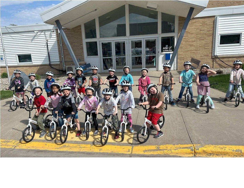 Kindergarten Class on Bikes