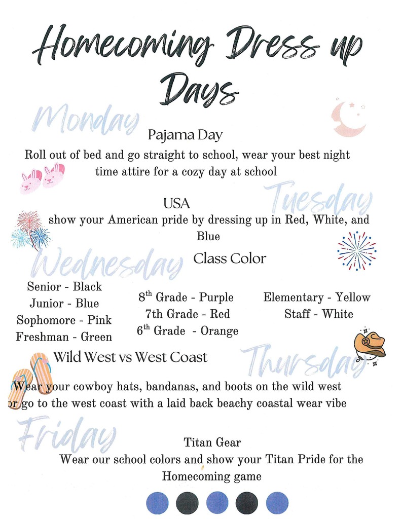 Homecoming Dress Up Days