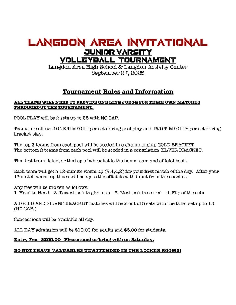 Langdon Area Invitational Page 1