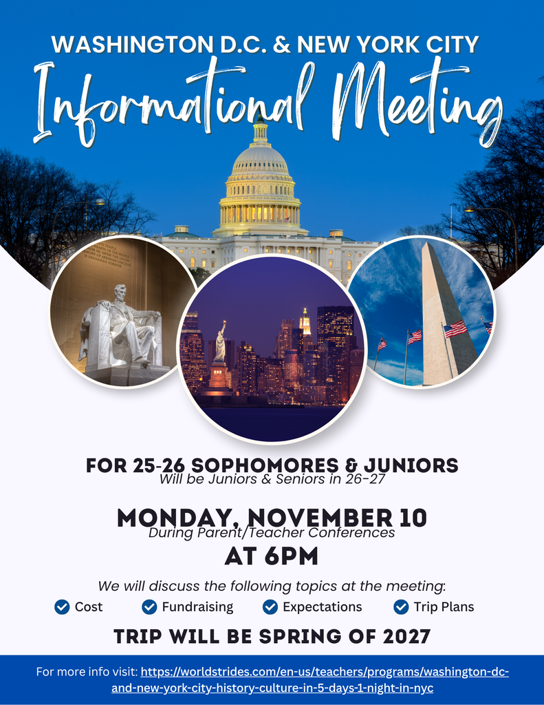 Informational Meeting 11/10 at 6pm