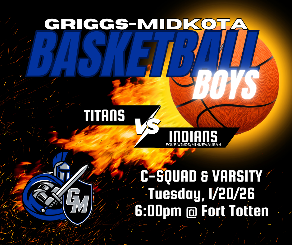 Boys Basketball C/V 1/20 at 6pm in Fort Totten