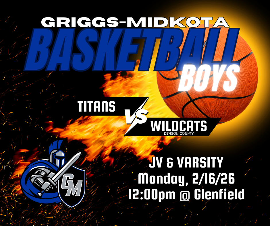 Boys JV/V Basketball in Glenfield at Noon 2/16