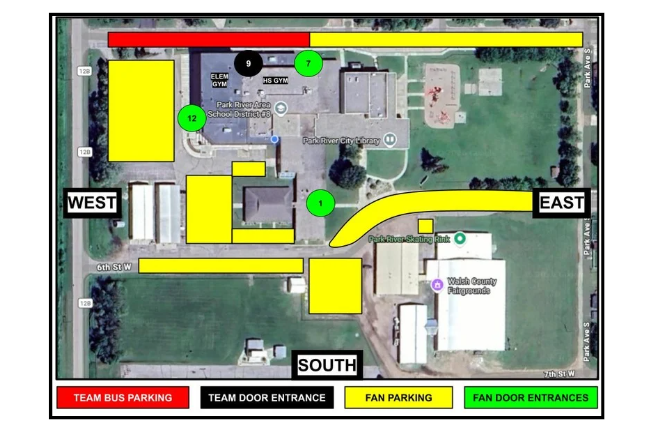 Tournament Parking/Entrances