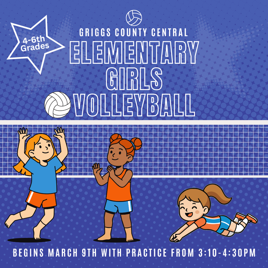 Elementary Girls VB Practice Starts 3/9.