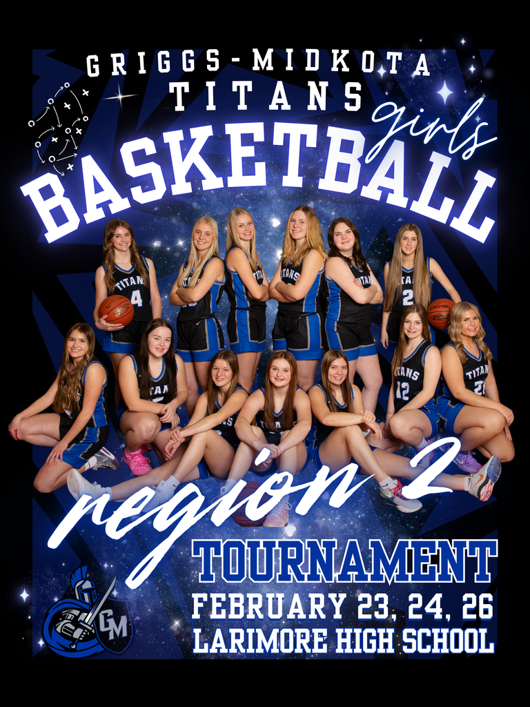 Region 2 Tournament 2/23, 2/24, & 2/26 in Larimore.