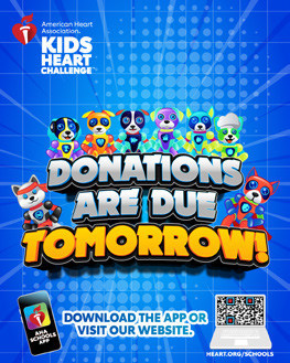 Donations are due Tomorrow!