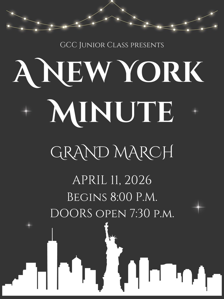 Prom Grand Marck April 11 at 8pm. Doors Open at 7:30pm