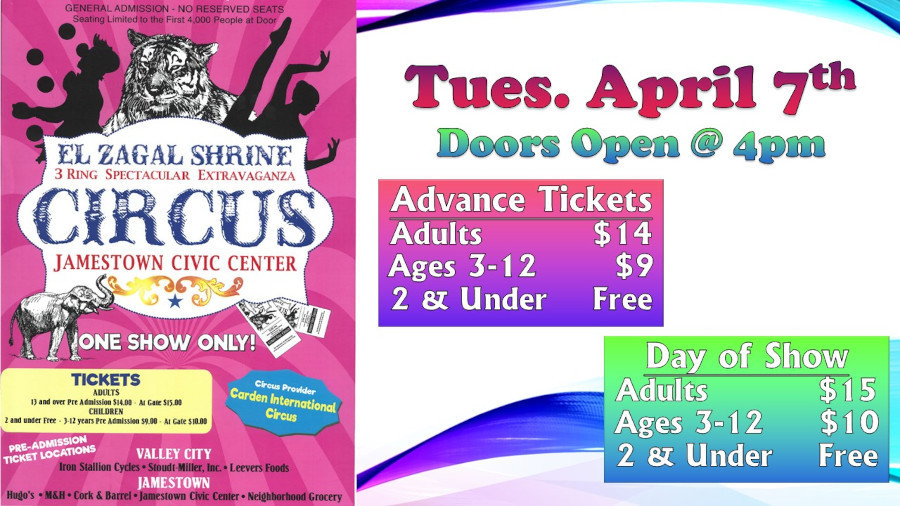 Shine Cirus at Jamestown Civic Center 4/7/26