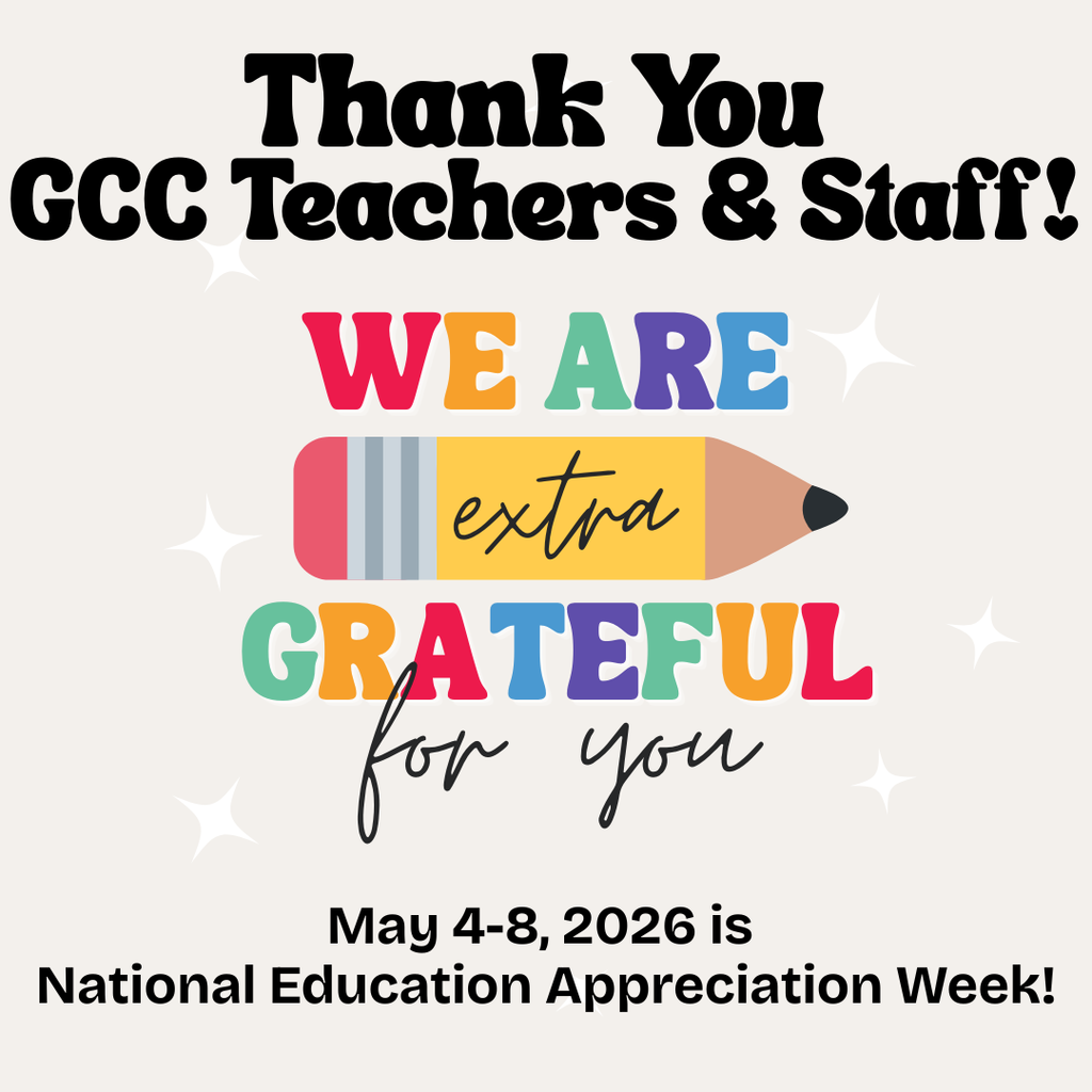Colorful Pencil We Are Extra Grateful for You! 5/4-8/2026 is National Education Appreciation Week!