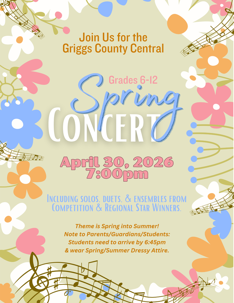 Pink Orange & Green Creative Floral Festival Spring Concert 4/30 @ 7pm at GCC.