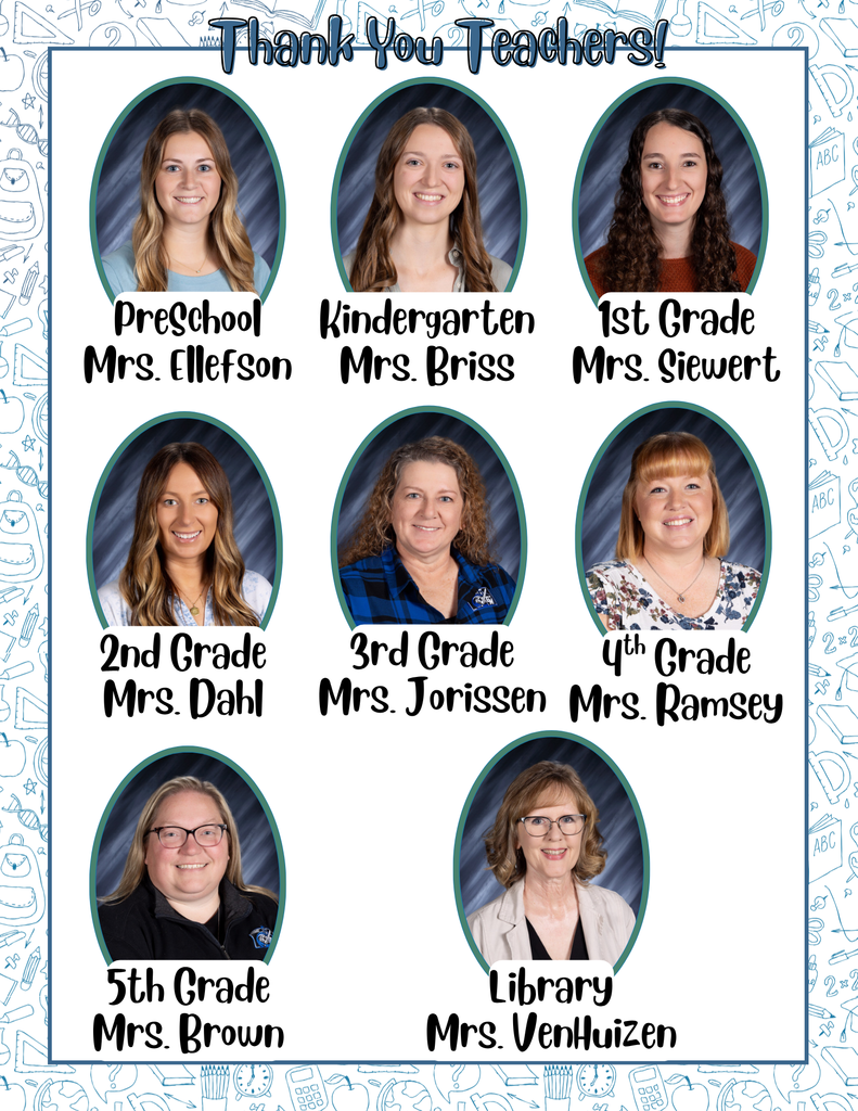 Thank You Teachers.  Photos of GCC Teachers Elementary