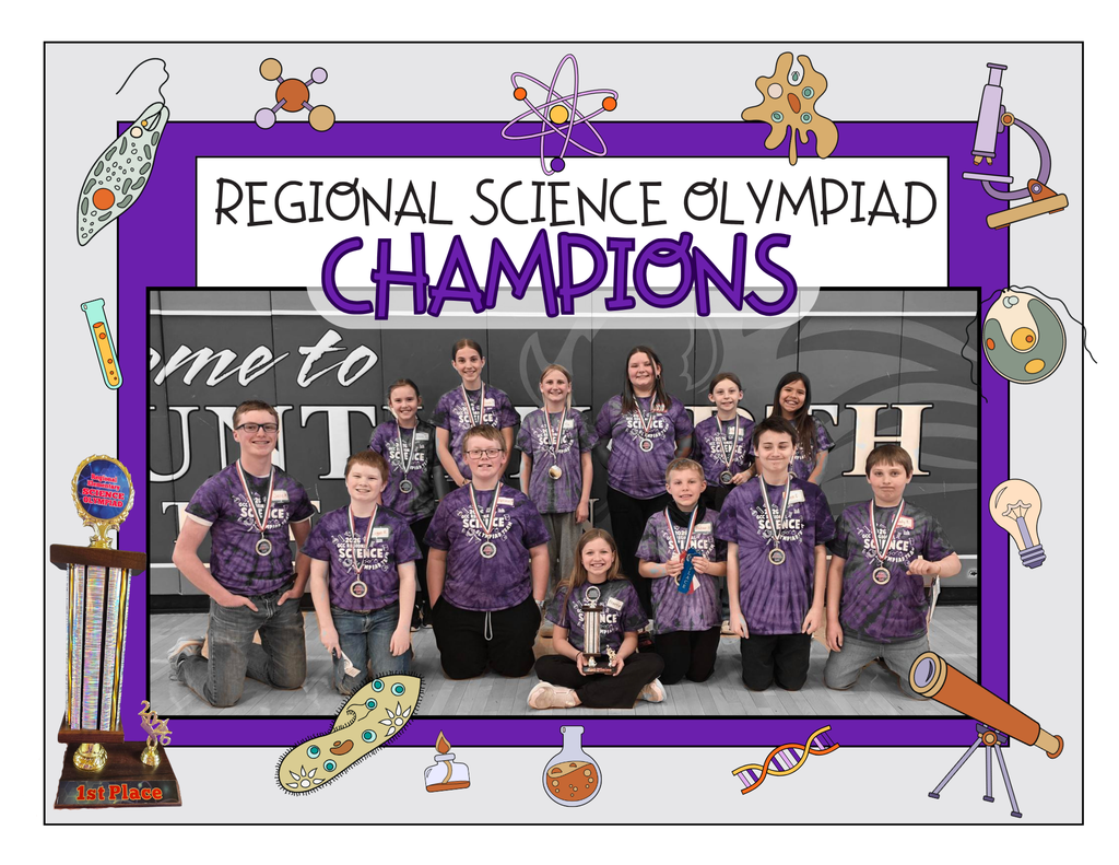 Regional Science Olympiad Champions Photo. Description in Message.
