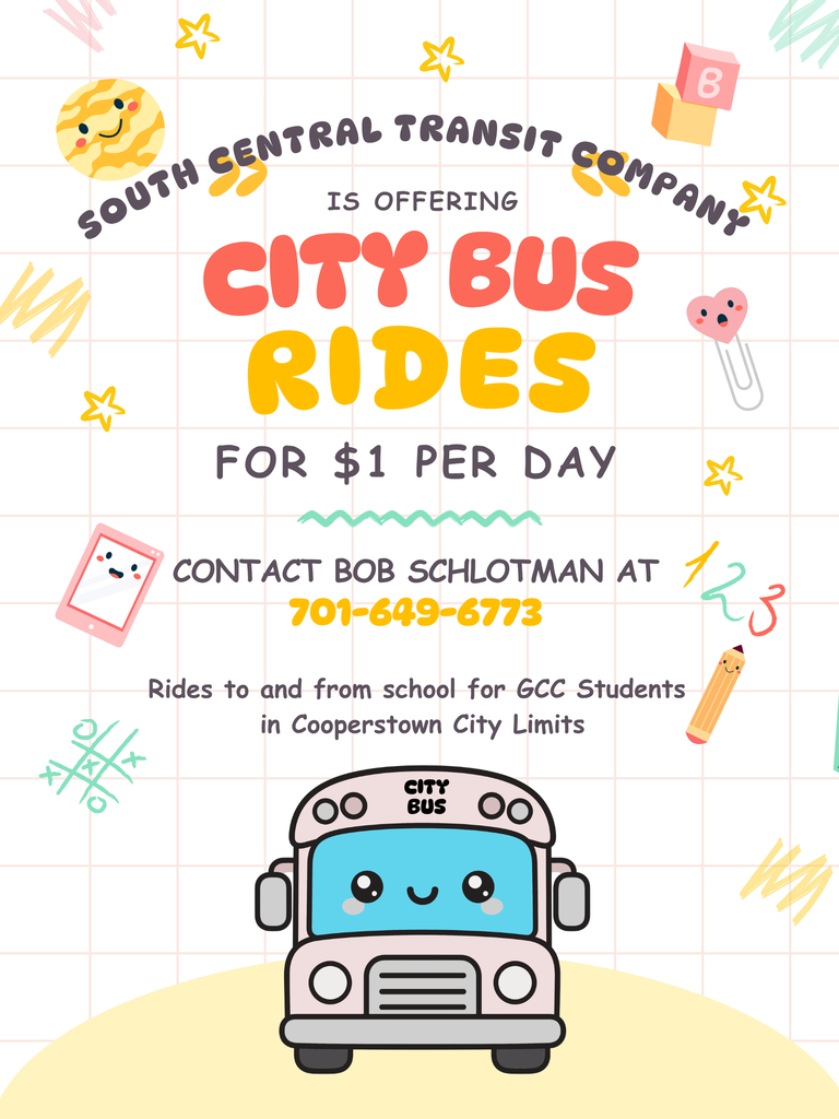 City Bus Rides. Details in message.