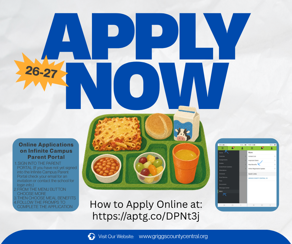 Apply Now for Free/Reduced Student Meals