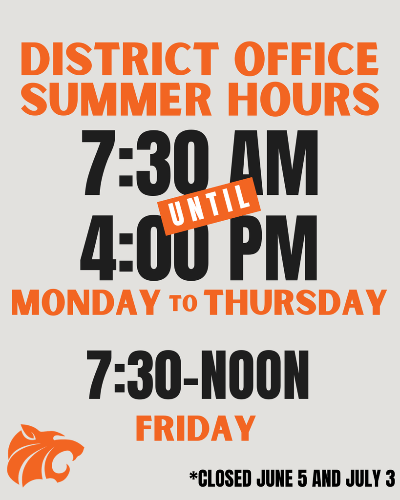 District Office Summer Hours