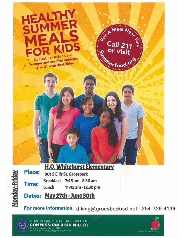 FREE SUMMER MEALS
