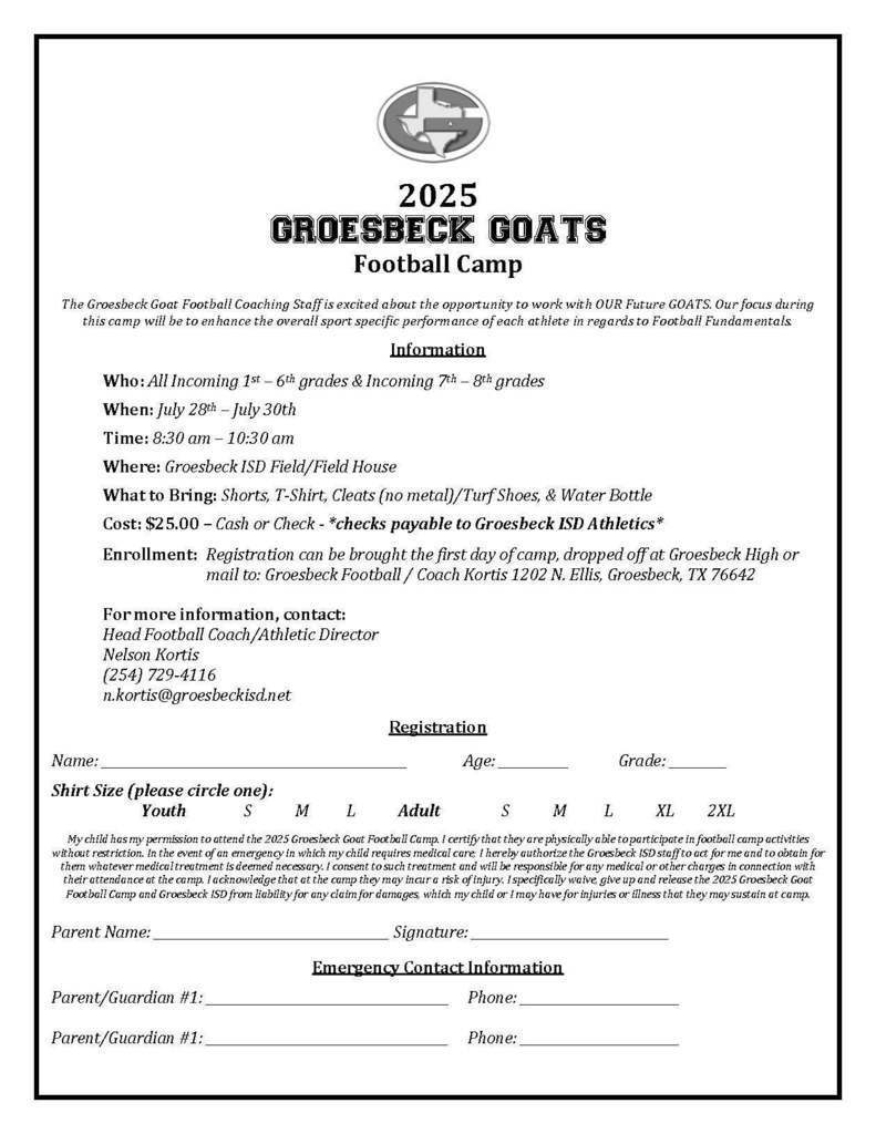 football camp