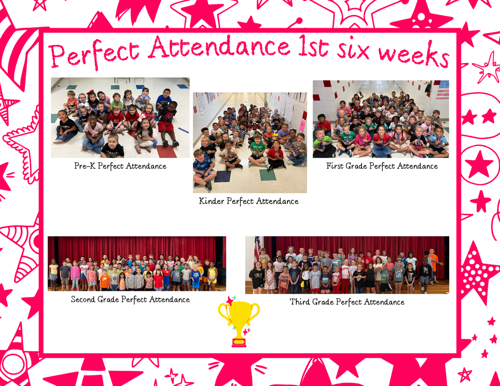 Perfect Attendance first six weeks