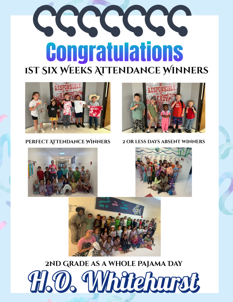 1st six weeks winners