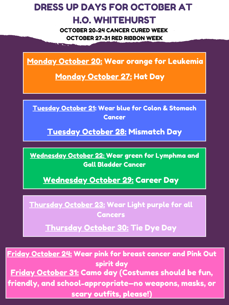 dress up days october